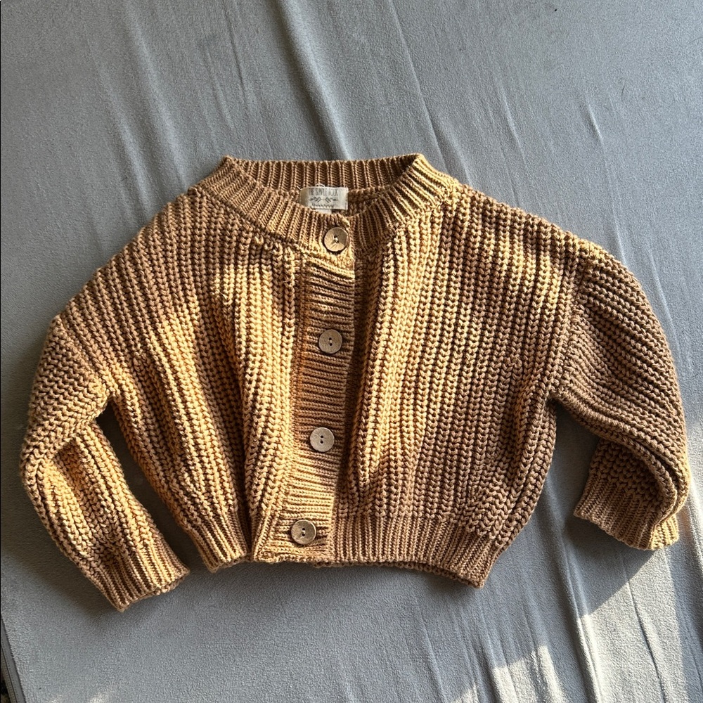 Simple Folk brown cardigan- 12-18 months
